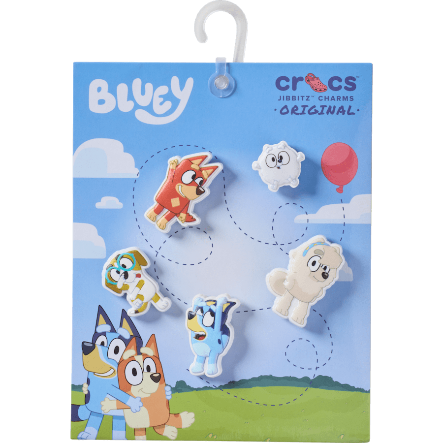 Crocs - Bluey 5 Pack Jibbitz Shoe Charm for Women|Men|Kids|Jibbitz™ Charms