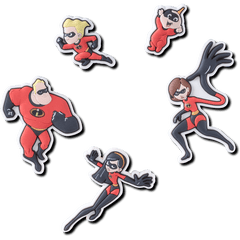 Crocs - Pixar Incredibles 5 Pack Jibbitz charm for Women|Men|Jibbitz™ Charms