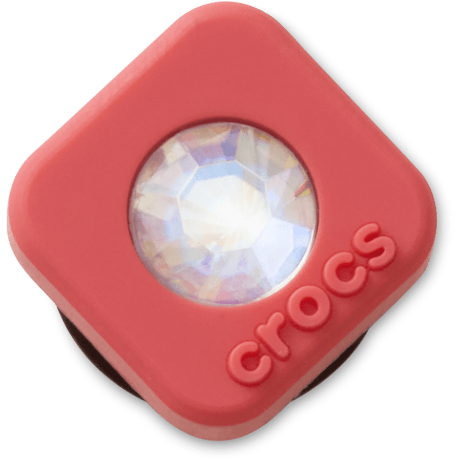Crocs - Red Square PVC SMT Gem Jibbitz™ charms for Women|Men|Jibbitz™ Charms