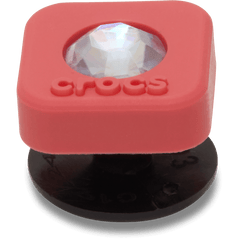 Crocs - Red Square PVC SMT Gem Jibbitz™ charms for Women|Men|Jibbitz™ Charms