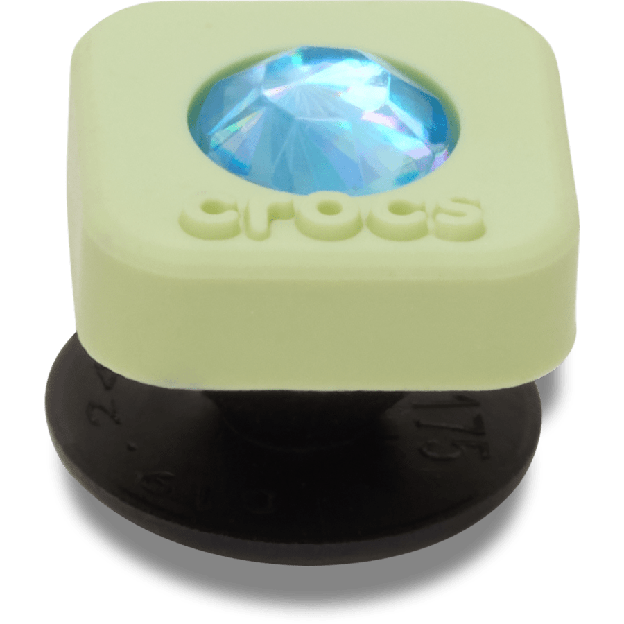 Crocs - Green PVC Square SMT Gem Jibbitz™ charms for Women|Men|Jibbitz™ Charms