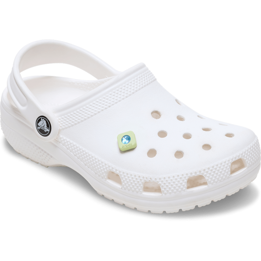 Crocs - Green PVC Square SMT Gem Jibbitz™ charms for Women|Men|Jibbitz™ Charms