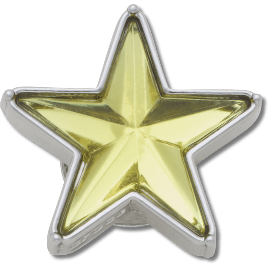 Crocs - Silver and Green SMT Gem Star Jibbitz™ charms for Women|Men|Jibbitz™ Charms