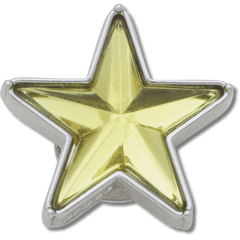 Crocs - Silver and Green SMT Gem Star Jibbitz™ charms for Women|Men|Jibbitz™ Charms
