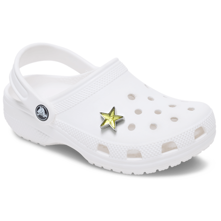 Crocs - Silver and Green SMT Gem Star Jibbitz™ charms for Women|Men|Jibbitz™ Charms