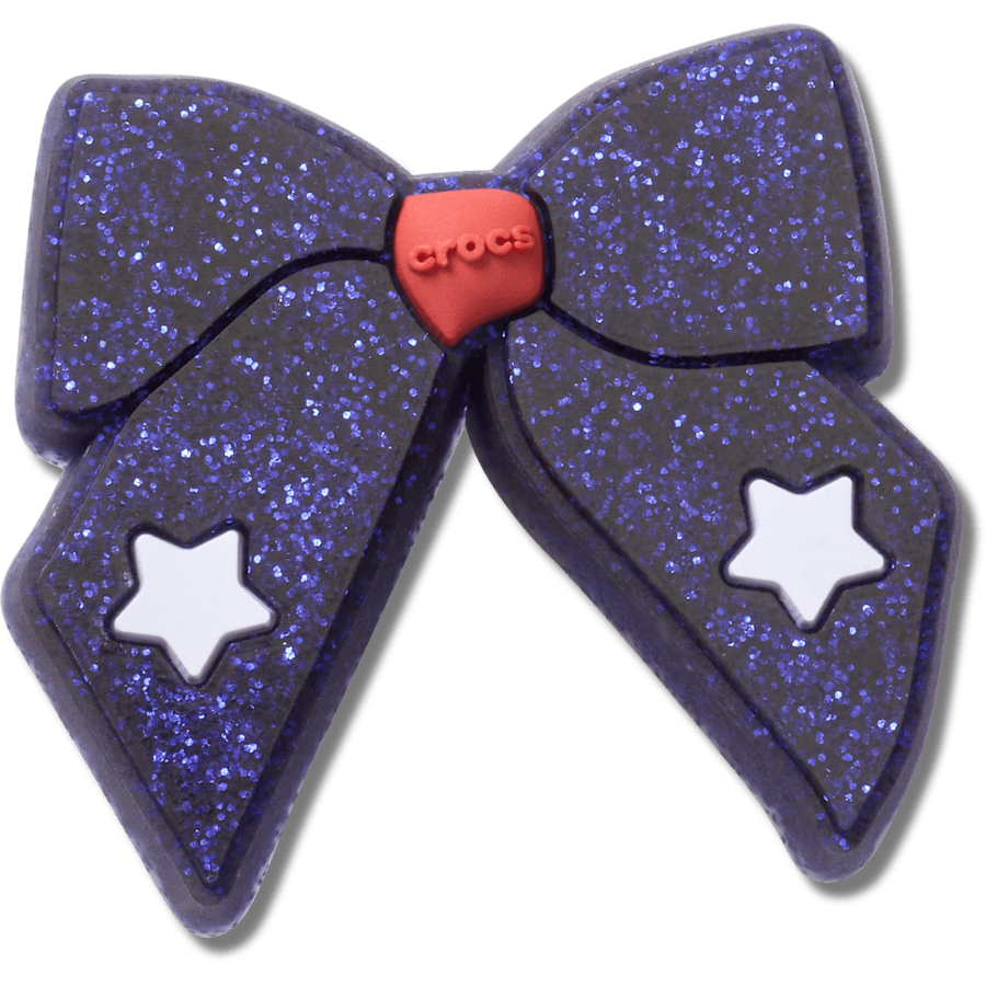 Crocs - Glittery Blue Bow Jibbitz™ charms for Women|Men|Jibbitz™ Charms