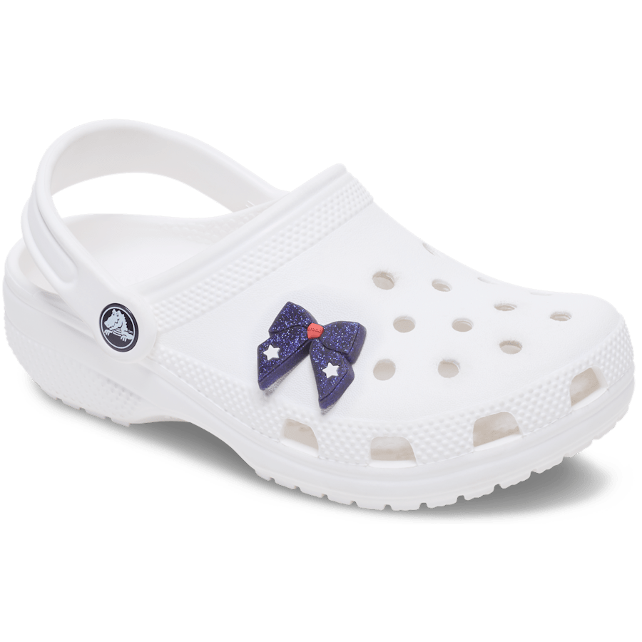 Crocs - Glittery Blue Bow Jibbitz™ charms for Women|Men|Jibbitz™ Charms
