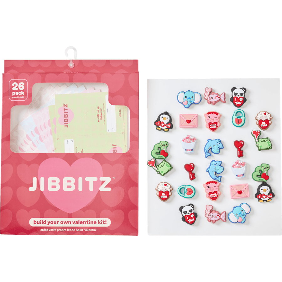 Crocs - Valentines Day Card 26 Pack Jibbitz™ charms for Women|Men|Jibbitz™ Charms