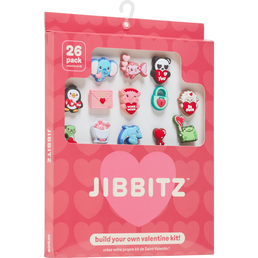 Crocs - Valentines Day Card 26 Pack Jibbitz™ charms for Women|Men|Jibbitz™ Charms