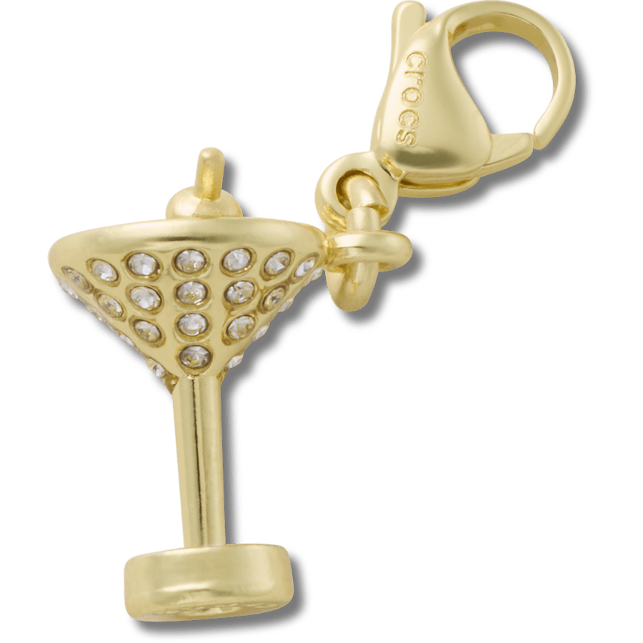 Crocs - Gold Martini Charm Jibbitz charm for Women|Men|Kids