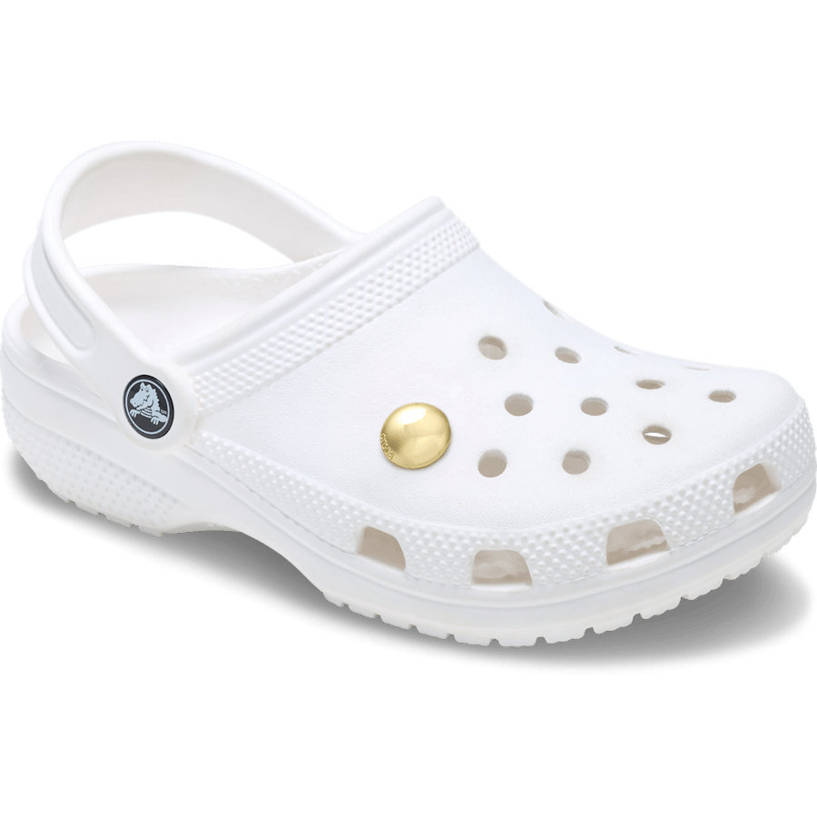 Crocs - Large Gold Circle Stud Jibbitz™ charms for Women|Men