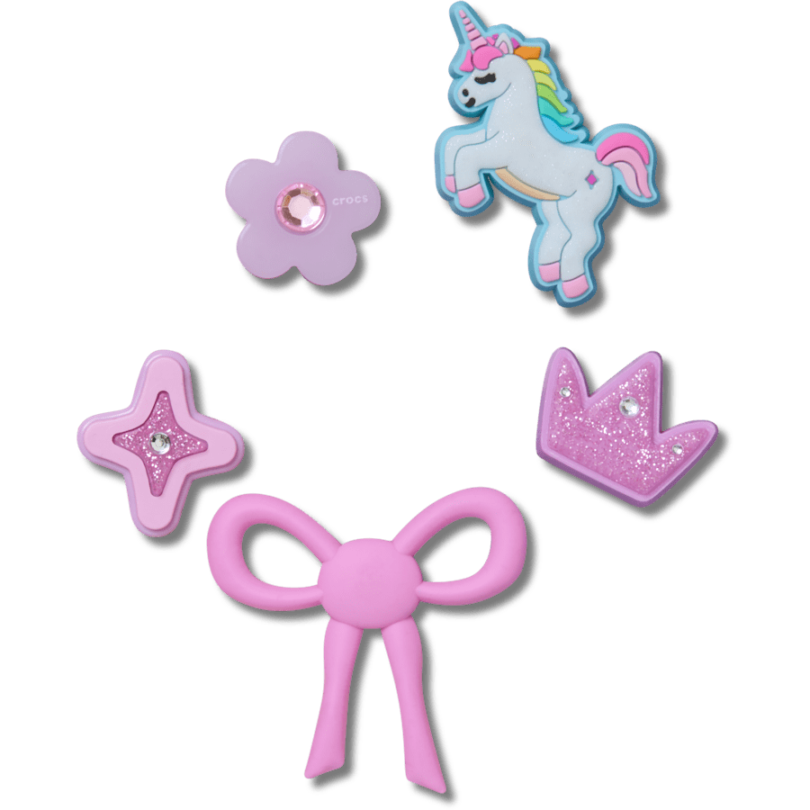 Crocs - Sweet Pink Girls 5 Pack Jibbitz™ charms for Women|Men|Kids|Jibbitz™ Charms