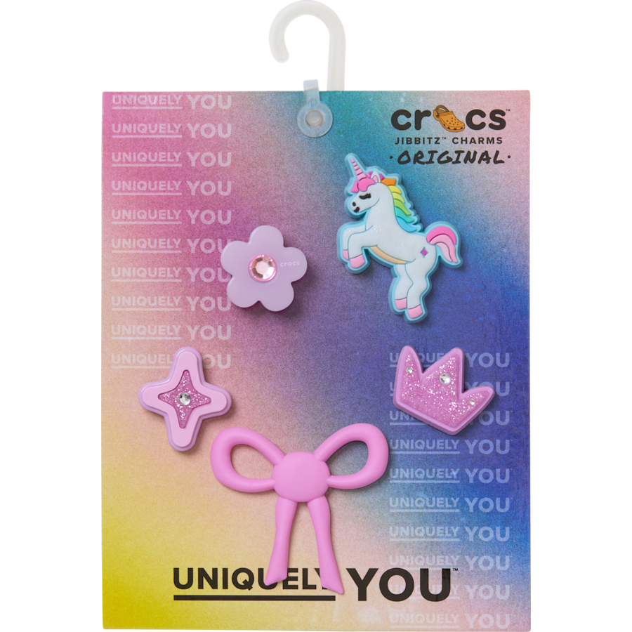 Crocs - Sweet Pink Girls 5 Pack Jibbitz™ charms for Women|Men|Kids|Jibbitz™ Charms