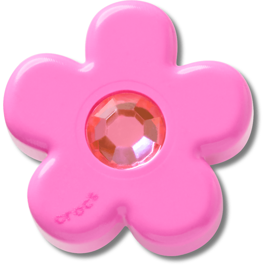 Crocs - Bright Pink Flower With Gem Jibbitz™ charms for Women|Men