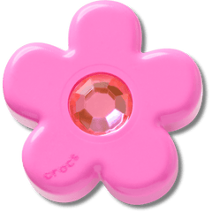 Crocs - Bright Pink Flower With Gem Jibbitz™ charms for Women|Men