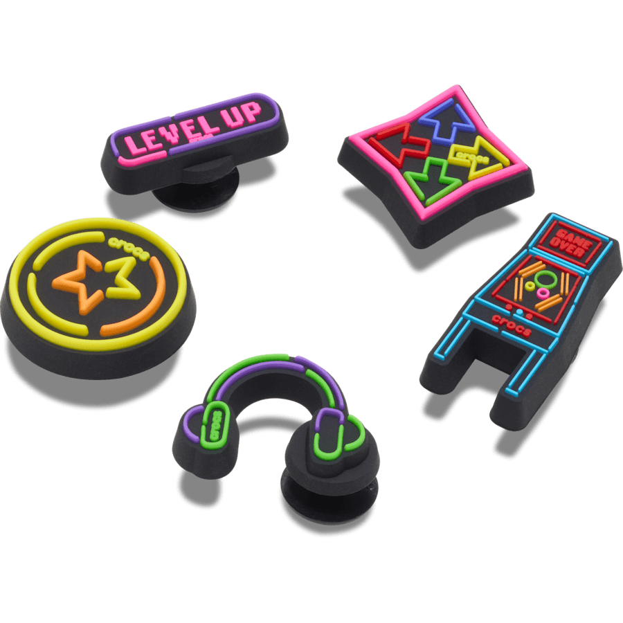 Crocs - Level Up Gamer 5 Pack Jibbitz™ charms for Women|Men|Jibbitz™ Charms