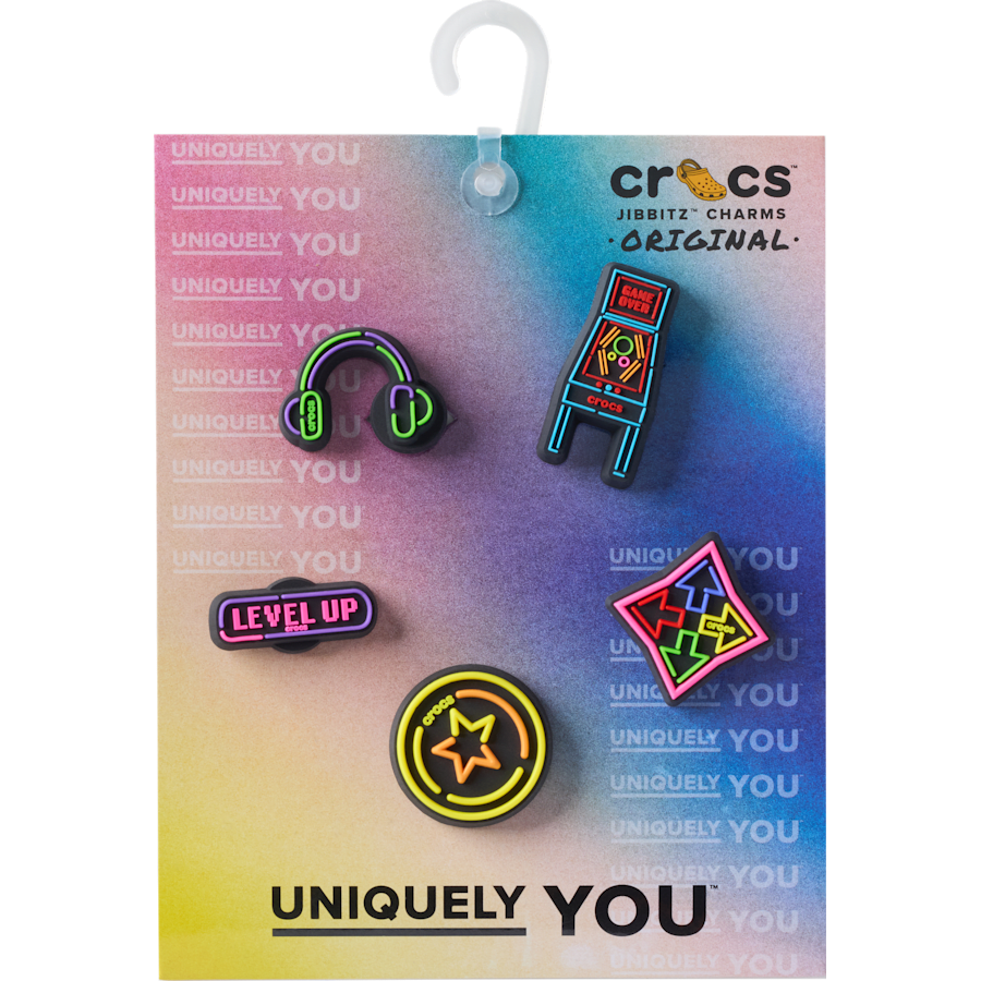 Crocs - Level Up Gamer 5 Pack Jibbitz™ charms for Women|Men|Jibbitz™ Charms