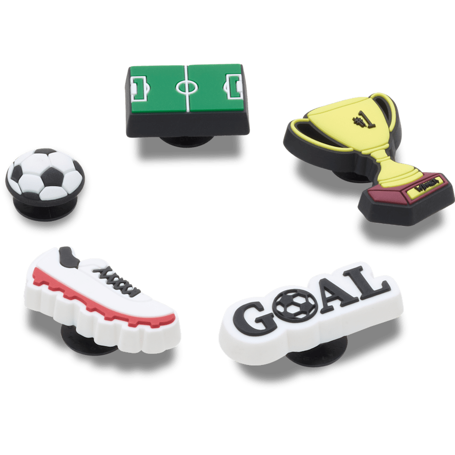 Crocs - Soccer Star 5 Pack Jibbitz™ charms for Women|Men|Jibbitz™ Charms
