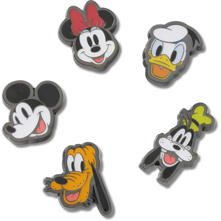 Crocs - Mickey & Friends Elevated 5-pack Jibbitz Shoe Charm for Women|Men|Kids|Jibbitz™ Charms