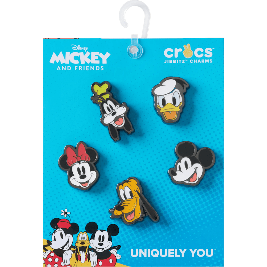 Crocs - Mickey & Friends Elevated 5-pack Jibbitz Shoe Charm for Women|Men|Kids|Jibbitz™ Charms
