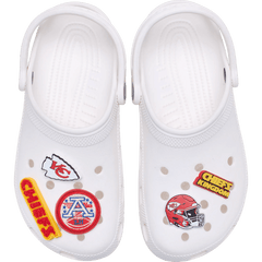 Crocs - NFL Kansas City Chiefs 5 Pack Jibbitz Shoe Charm for Women|Men|Jibbitz™ Charms