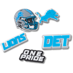 Crocs - NFL Detroit Lions 5 Pack Jibbitz Shoe Charm for Women|Men|Jibbitz™ Charms