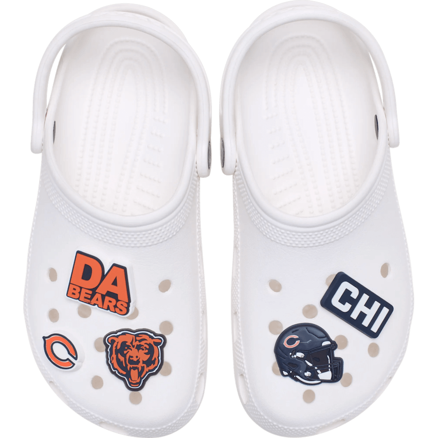 Crocs - NFL Chicago Bears 5 Pack Jibbitz Shoe Charm for Women|Men|Jibbitz™ Charms