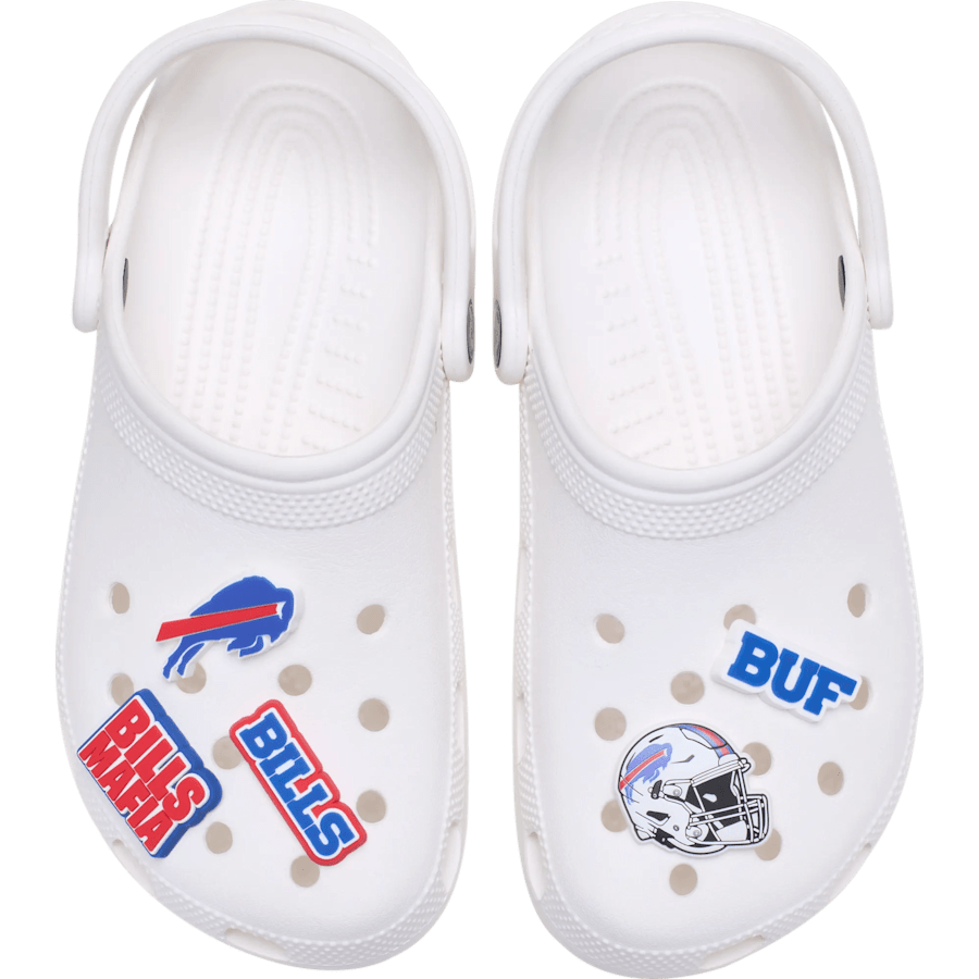 Crocs - NFL Buffalo Bills 5 Pack Jibbitz Shoe Charm for Women|Men|Jibbitz™ Charms
