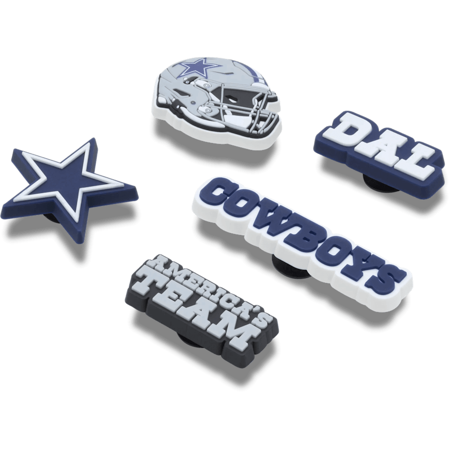 Crocs - NFL Dallas Cowboys 5 Pack Jibbitz Shoe Charm for Women|Men|Jibbitz™ Charms