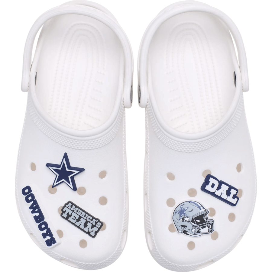 Crocs - NFL Dallas Cowboys 5 Pack Jibbitz Shoe Charm for Women|Men|Jibbitz™ Charms