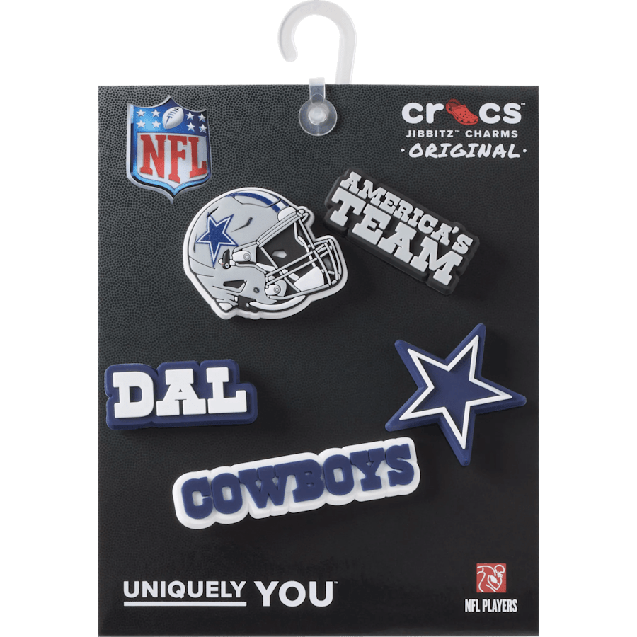 Crocs - NFL Dallas Cowboys 5 Pack Jibbitz Shoe Charm for Women|Men|Jibbitz™ Charms