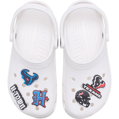 Crocs - NFL Houston Texans 5 Pack Jibbitz Shoe Charm for Women|Men|Jibbitz™ Charms
