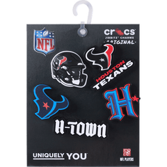 Crocs - NFL Houston Texans 5 Pack Jibbitz Shoe Charm for Women|Men|Jibbitz™ Charms