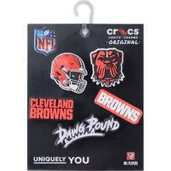 Crocs - NFL Cleveland Browns 5 Pack Jibbitz Shoe Charm for Women|Men|Jibbitz™ Charms