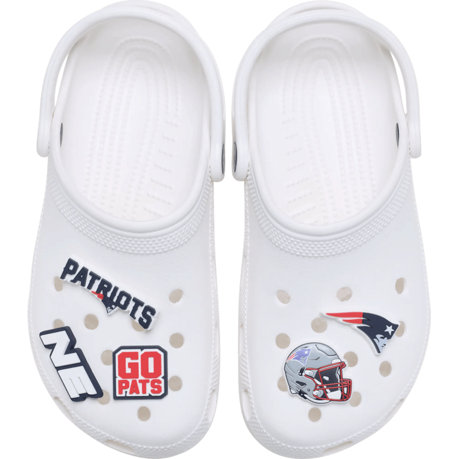 Crocs - NFL New England Patriots 5 Pack Jibbitz Shoe Charm for Women|Men|Jibbitz™ Charms