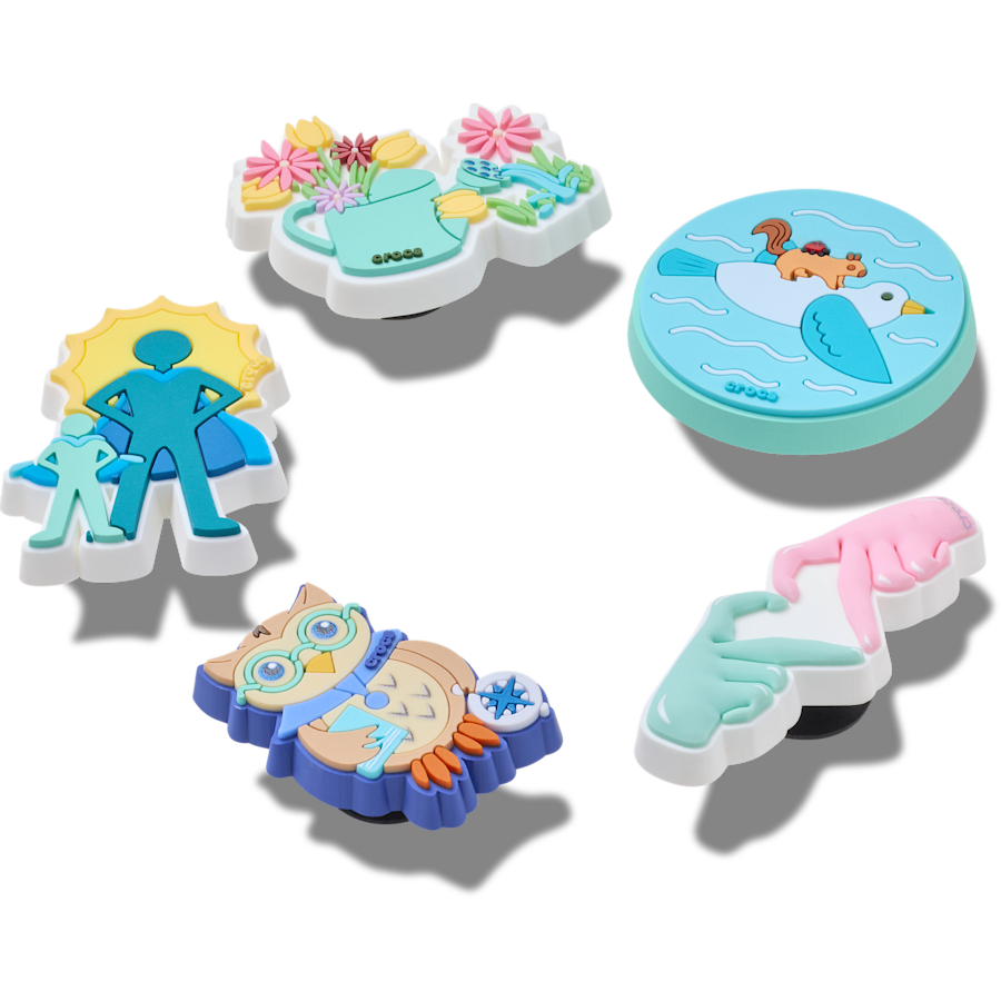 Crocs - Got Your Back 5 Pack Jibbitz™ charms for Women|Men|Jibbitz™ Charms