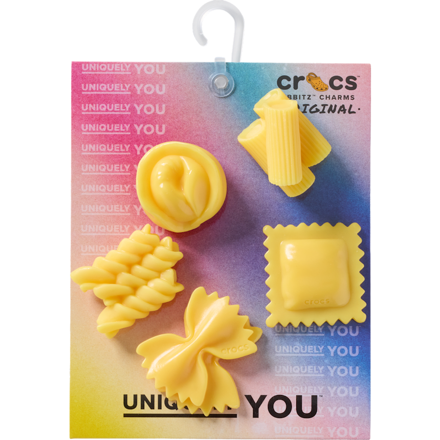 Crocs - Realistic Pasta 5 Pack Jibbitz™ charms for Women|Men|Jibbitz™ Charms