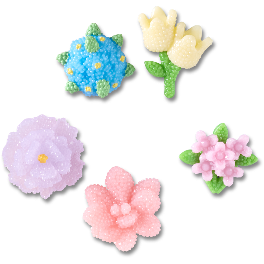 Crocs - Beaded Flowers 5 Pack Jibbitz™ charms for Women|Men|Jibbitz™ Charms