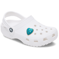 Crocs - Turquoise and Gold Heart Jibbitz™ charms for Women|Men