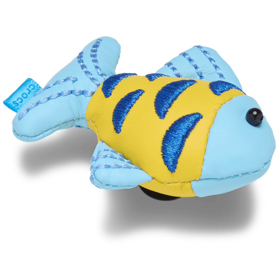 Crocs - Blue and Gold Sparkle Fish Jibbitz™ charms for Women|Men