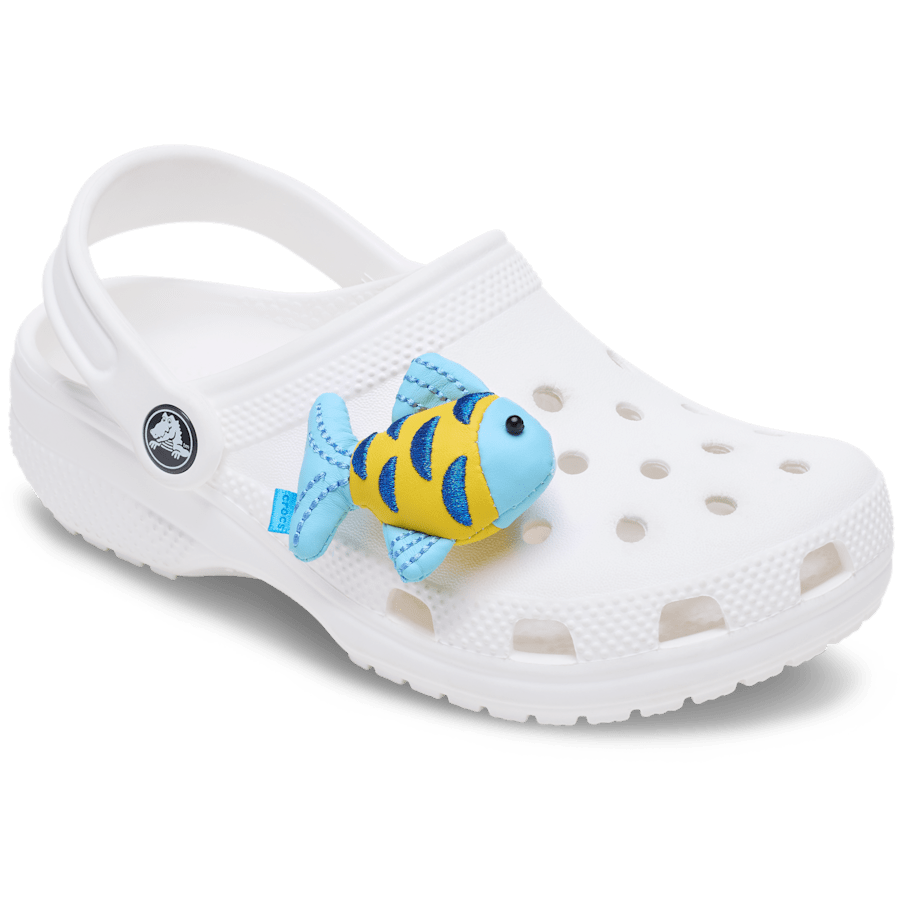 Crocs - Blue and Gold Sparkle Fish Jibbitz™ charms for Women|Men