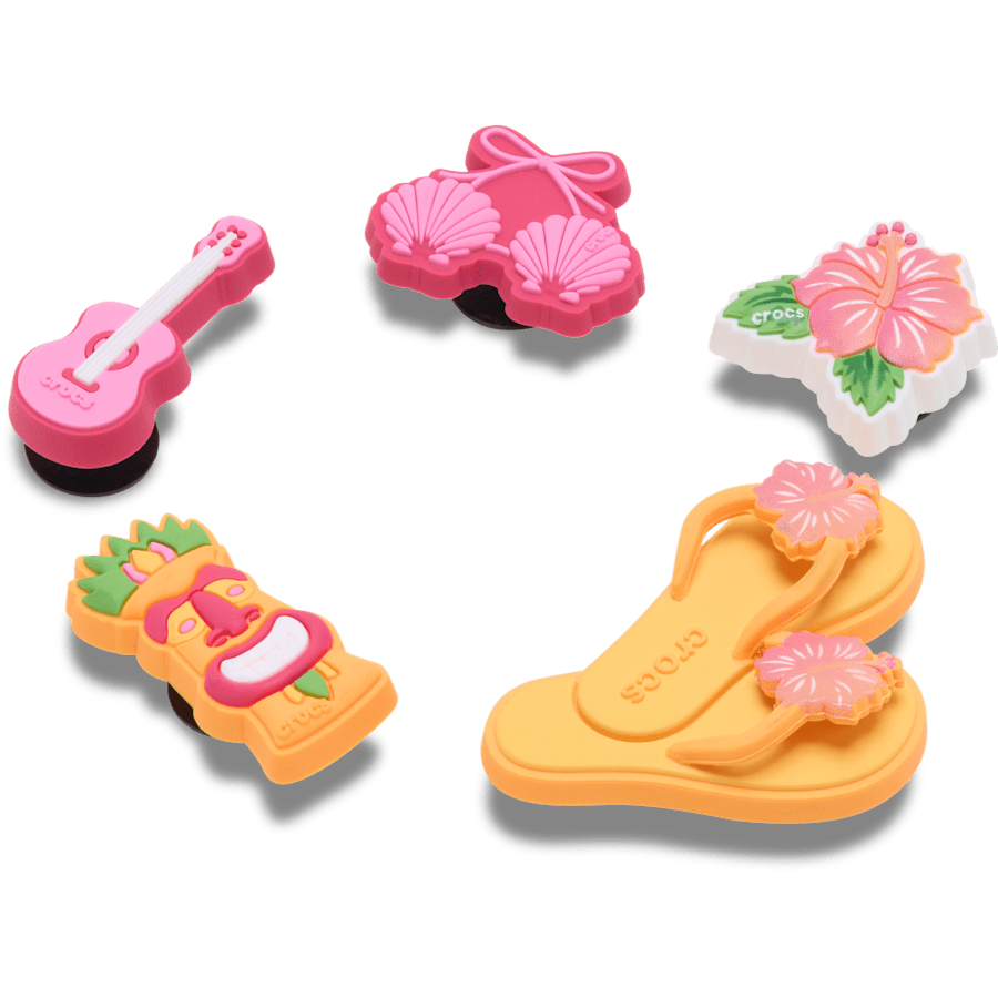 Crocs - Tiki Vacation 5 Pack Jibbitz™ charms for Women|Men|Jibbitz™ Charms