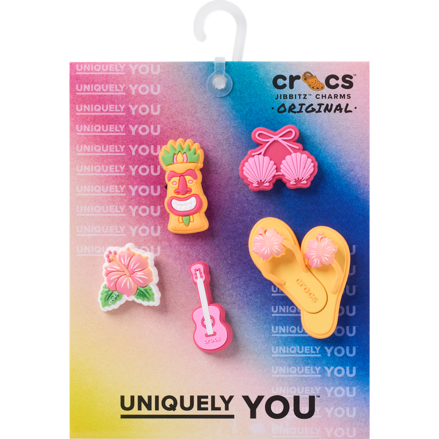 Crocs - Tiki Vacation 5 Pack Jibbitz™ charms for Women|Men|Jibbitz™ Charms