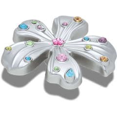 Crocs - Silver Meta Gem Flower Jibbitz™ charms for Women|Men