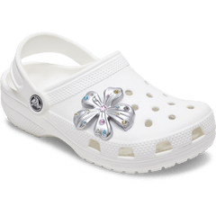 Crocs - Silver Meta Gem Flower Jibbitz™ charms for Women|Men