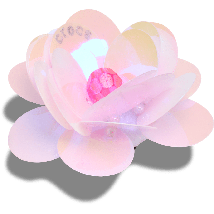 Crocs - Sequin Pink Flower Jibbitz™ charms for Women|Men