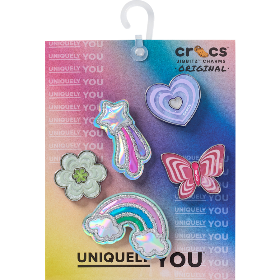 Crocs - Funky Girly Icons 5 Pack Jibbitz™ charms for Women|Men|Jibbitz™ Charms
