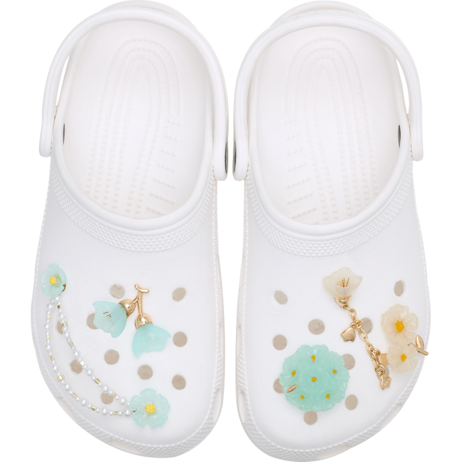 Crocs - Blue Dainty Floral 5 Pack Jibbitz™ charms for Women|Men|Jibbitz™ Charms
