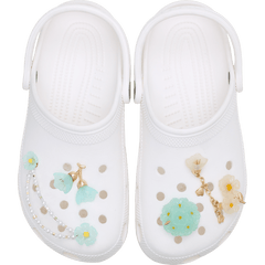 Crocs - Blue Dainty Floral 5 Pack Jibbitz™ charms for Women|Men|Jibbitz™ Charms