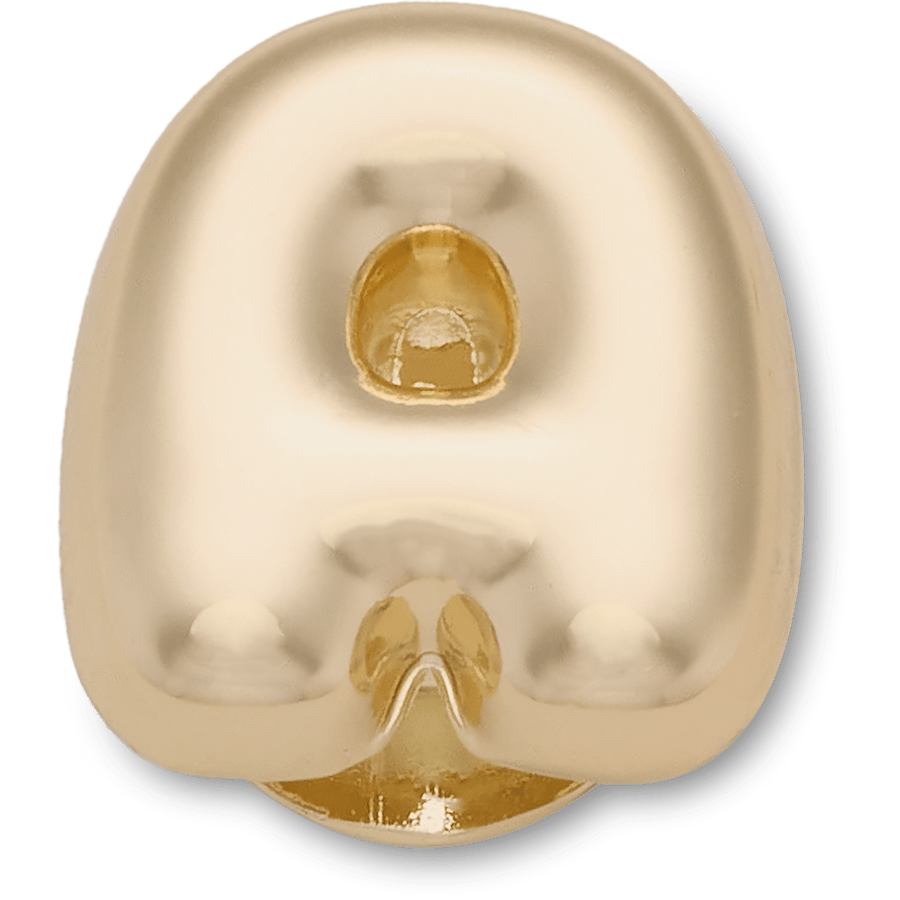 Crocs - Gold Bubble Letter A Jibbitz™ charms for Women|Men|Jibbitz™ Charms